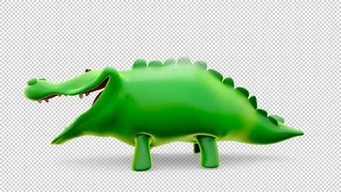 Croc walk side Video stock 146975373
