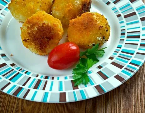 Crocchette di patate Foto stock