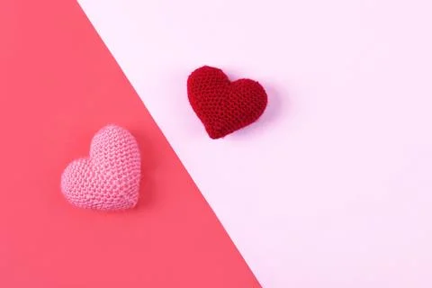 Croched heart Stock Photos
