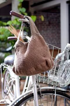 Crochet bag Stock Photos