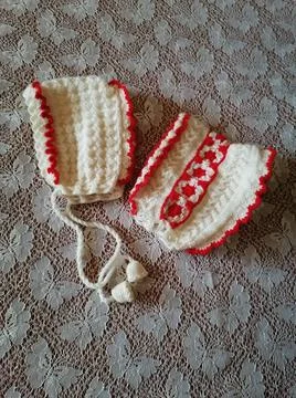 Crochet children's cap Stock Photos