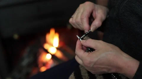 Crochet close up Stock Footage 147202261