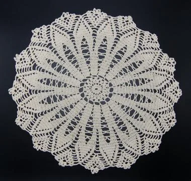 A crochet doily Stock Photos