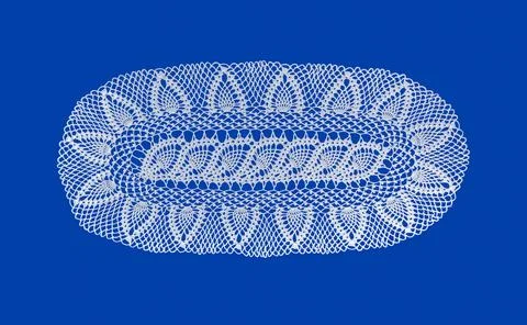 Crochet doily. Stock Photos