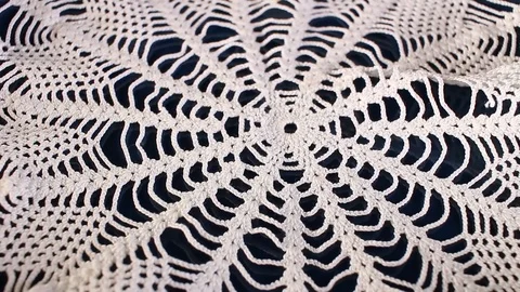 Crochet embroidery hand work hobby Stock Footage 110613641