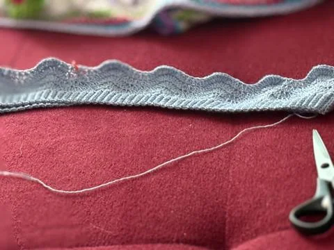Crochet handwork starting Stock Photos