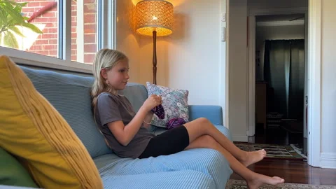 Crochet at home, handmade Stock Footage 299670520