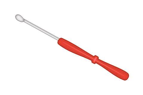 Crochet hook isolated on white background. Hand crafting tool. Hobby. Stock Illustration