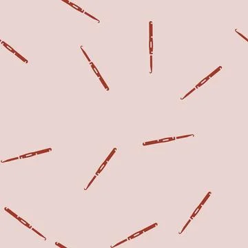 Crochet hook knitting wool glyph seamless pattern Illustrazione stock