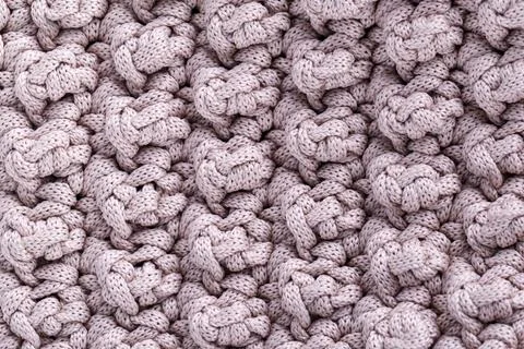Crochet macrame texture close up Stock Photos