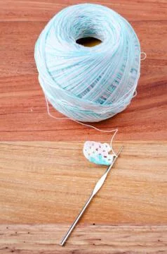 Crochet, the making of a crocheted Stock Photos