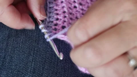 Crochet pattern Video stock 133059978