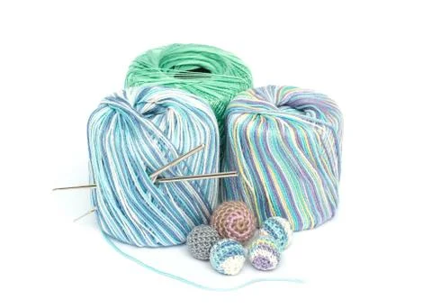 Crochet set 스톡 사진