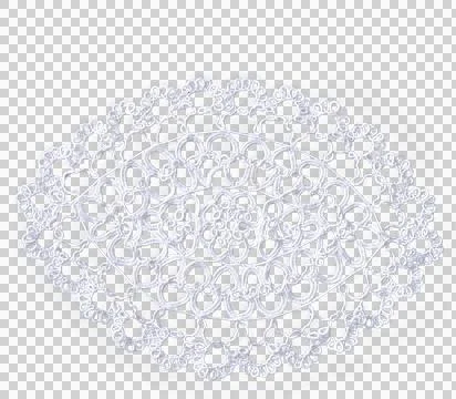 A crocheted doily Stock Photos