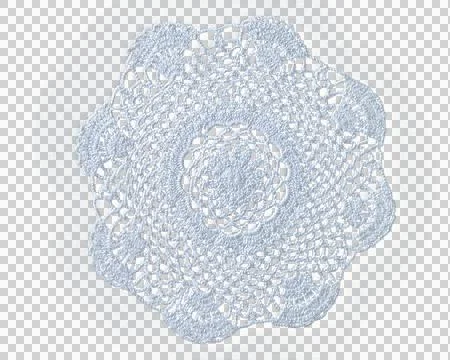 A crocheted doily Stock Photos
