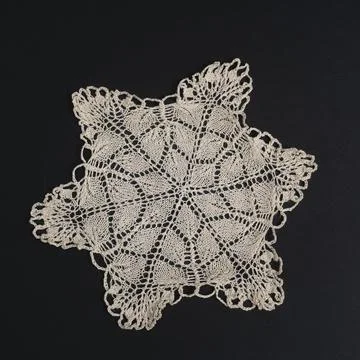 A crocheted doily Stock Photos