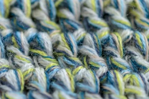 Crocheted or knitted Texture Close up, Fabric background Stock Photos