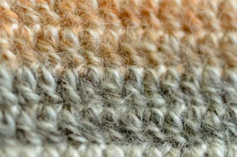 Crocheted or knitted Texture Close up. Fabric background Stock Photos