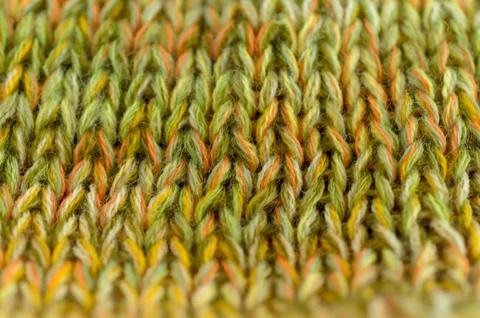 Crocheted or knitted Texture Close up. Fabric background Stock Photos
