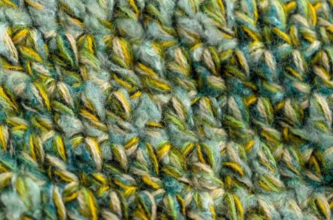 Crocheted or knitted Texture Close up. Fabric background Stock Photos