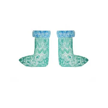 Crocheting winter Stock Illustration