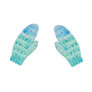 Crocheting winter Stock Illustration