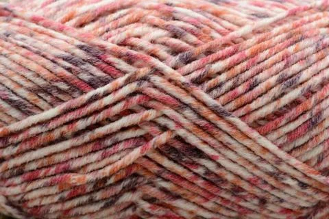 Crocheting wool ball close up. Stock Photos