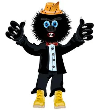 Crock in suit Stock Illustration