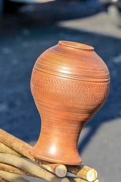 Crock upside down 스톡 사진