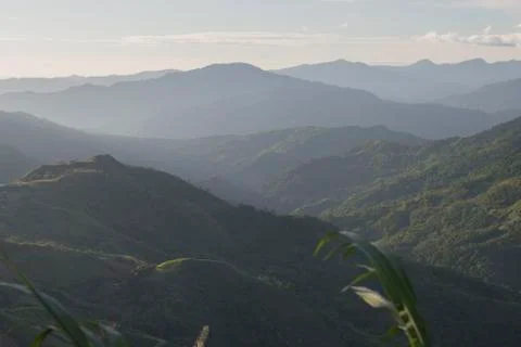 Crocker Range mountain view Stock Photos