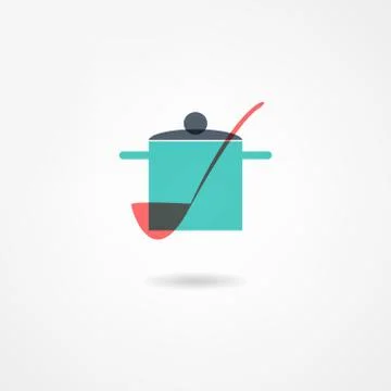 Crockery icon Stock Illustration
