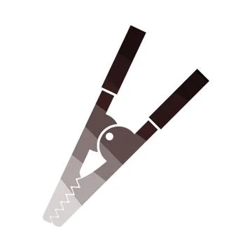 Crocodile Clip Icon Stock Illustration