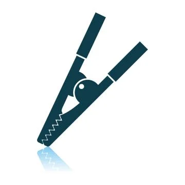 Crocodile Clip Icon Stock Illustration