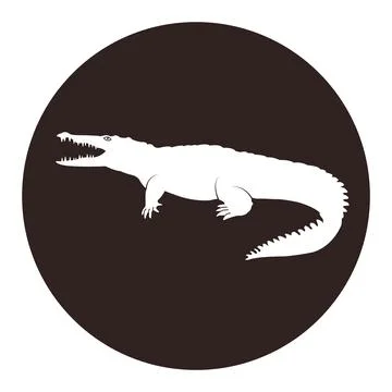 Crocodile icon Stock Illustration