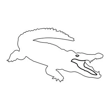 Crocodile icon Stock Illustration