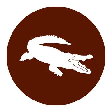 Crocodile icon Stock Illustration