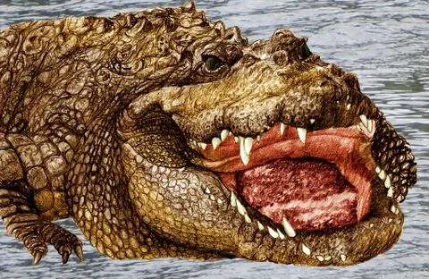 Crocodile Stock Illustration