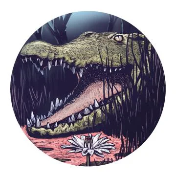 Crocodile Stock Illustration