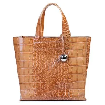 Crocodile leather bag Stock Photos