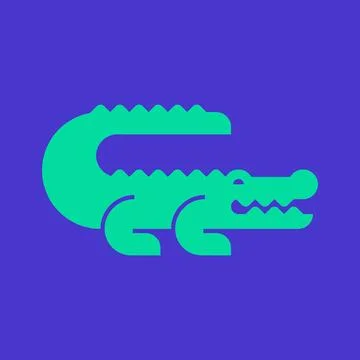 Crocodile logo Stock Illustration