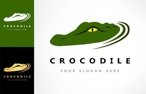 Crocodile logo vector. Alligator design illustration. Stock-Illustration
