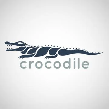 Crocodile logo vector Stock Illustration