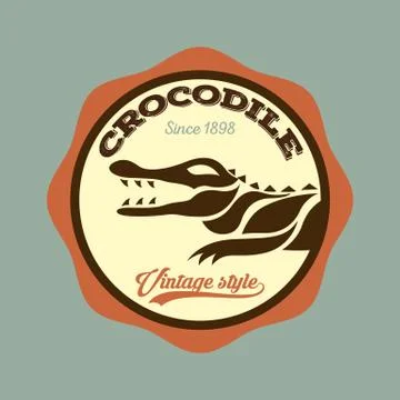 Crocodile logo vector Stock Illustration
