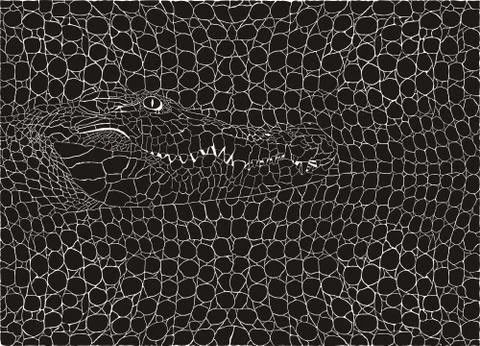 Crocodile pattern background Stockillustratie