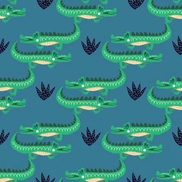 Crocodile pattern Stock Illustration