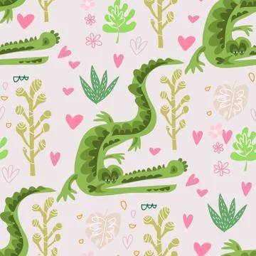 Crocodile pattern Stock Illustration