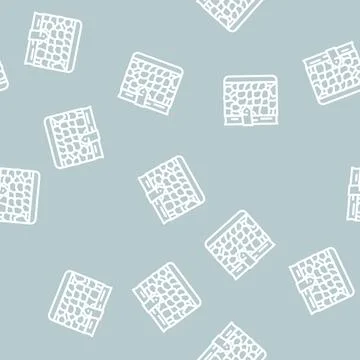 Crocodile skin diary line vector seamless pattern Stock Illustration