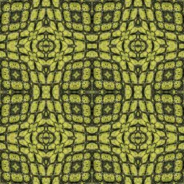 Crocodile skin seamless texture Stock Photos