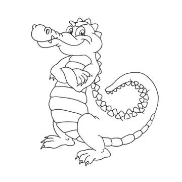 Crocodile vector illustration Stock Illustration