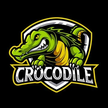Crocodiles mascot logo vector design illustration Stock Illustration